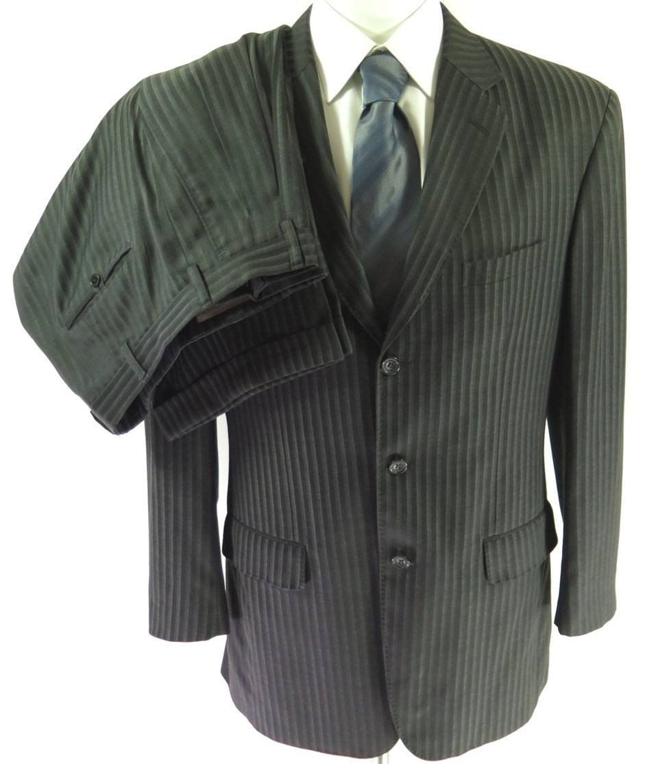 Brooks Brothers 1818 Fitzgerald Jacket Pants Suit Mens 44 Italy Made ...