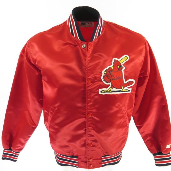 Vtg Stitches St. Louis Cardinals Baseball Team Warm Up Jacket Red 2XL Full  Zip