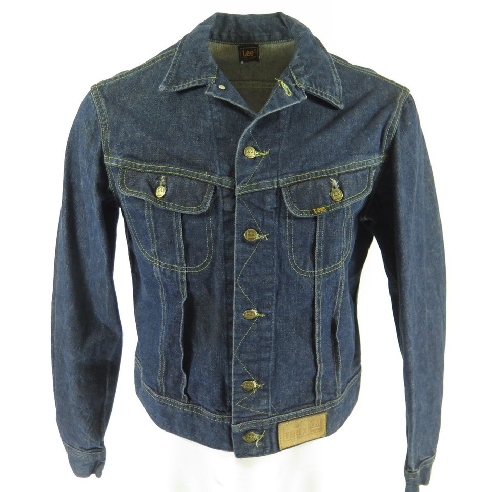 Vintage 70s Lee Denim Trucker Jacket Medium Indigo Blue USA Made Retro |  The Clothing Vault