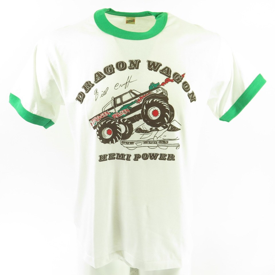Vintage 80s Dragon Wagon T-Shirt Tag XL Fits Large Deadstock