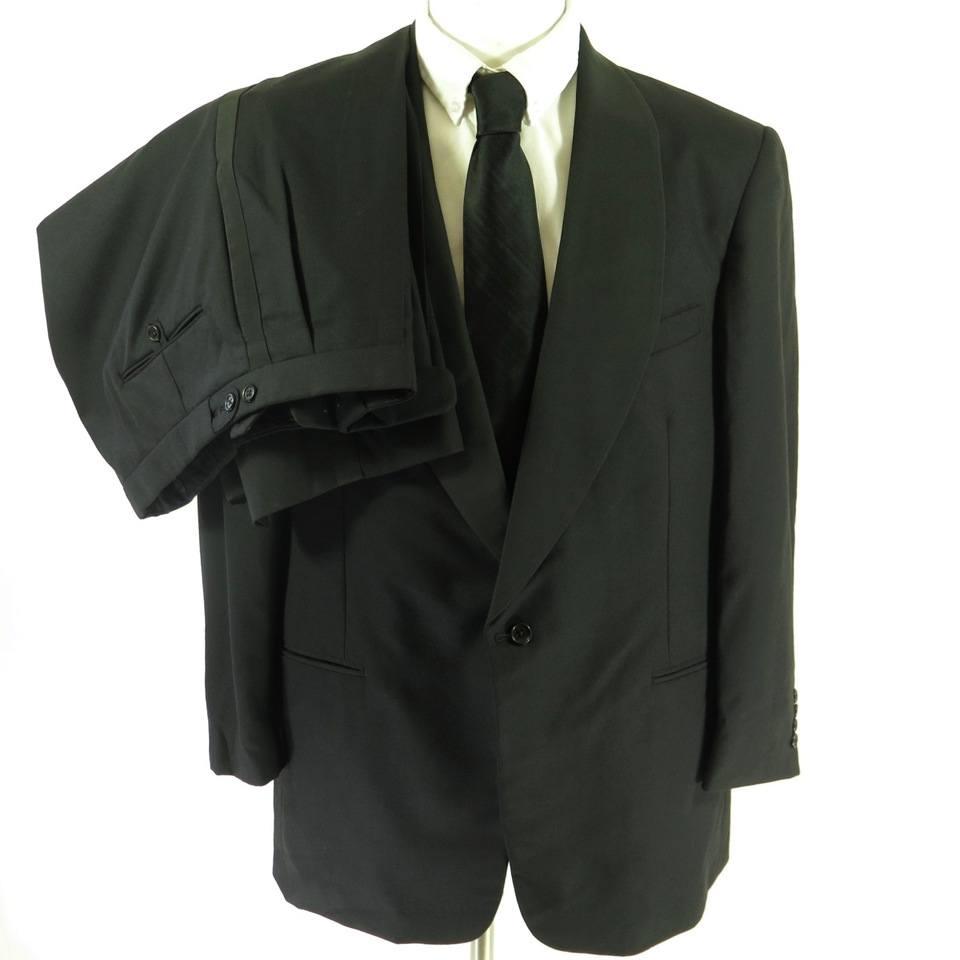 Vintage 90s Polo Ralph Lauren Tuxedo Suit Jacket 44 Long Pants 39 x 31 ...