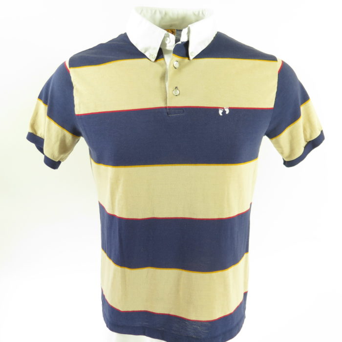Vintage 80s Hang Ten Polo Shirt M Board Stripes Beach Summer Surf | The ...