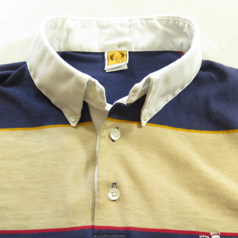 Vintage 80s Hang Ten Polo Shirt M Board Stripes Beach Summer Surf | The ...