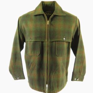 Vintage 50s Alaska Sleeping Bag Wool Jacket 44 Shadow Plaid D Pockets ...
