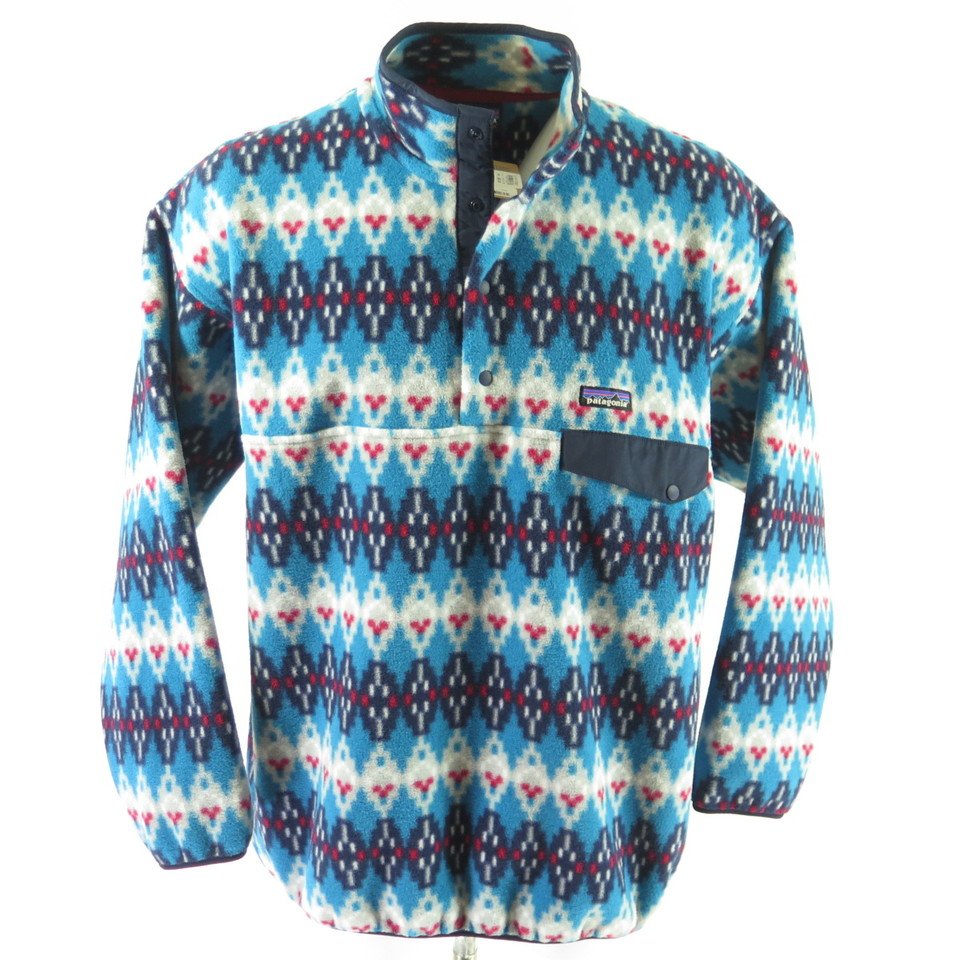 Patagonia Synchilla Fleece Jacket Mens XXL Pullover Snap T Forest ...