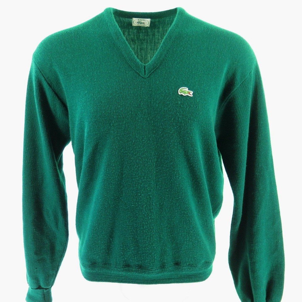 Vintage 70s Izod Lacoste Sweater Forest 