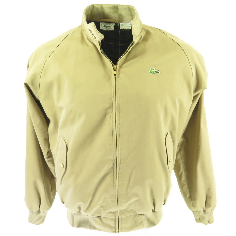 Postbud Metafor 945 Vintage 70s Izod Lacoste Harrington Jacket Mens L Green Alligator Plaid  Liner | The Clothing Vault
