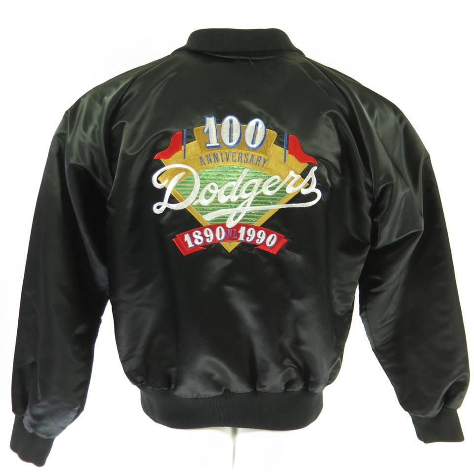 Vintage 90s Los Angeles Dodgers Jacket 100 Anniversary Mens M 90s Macmurray Dodgers Mlb Jacket H99k 1