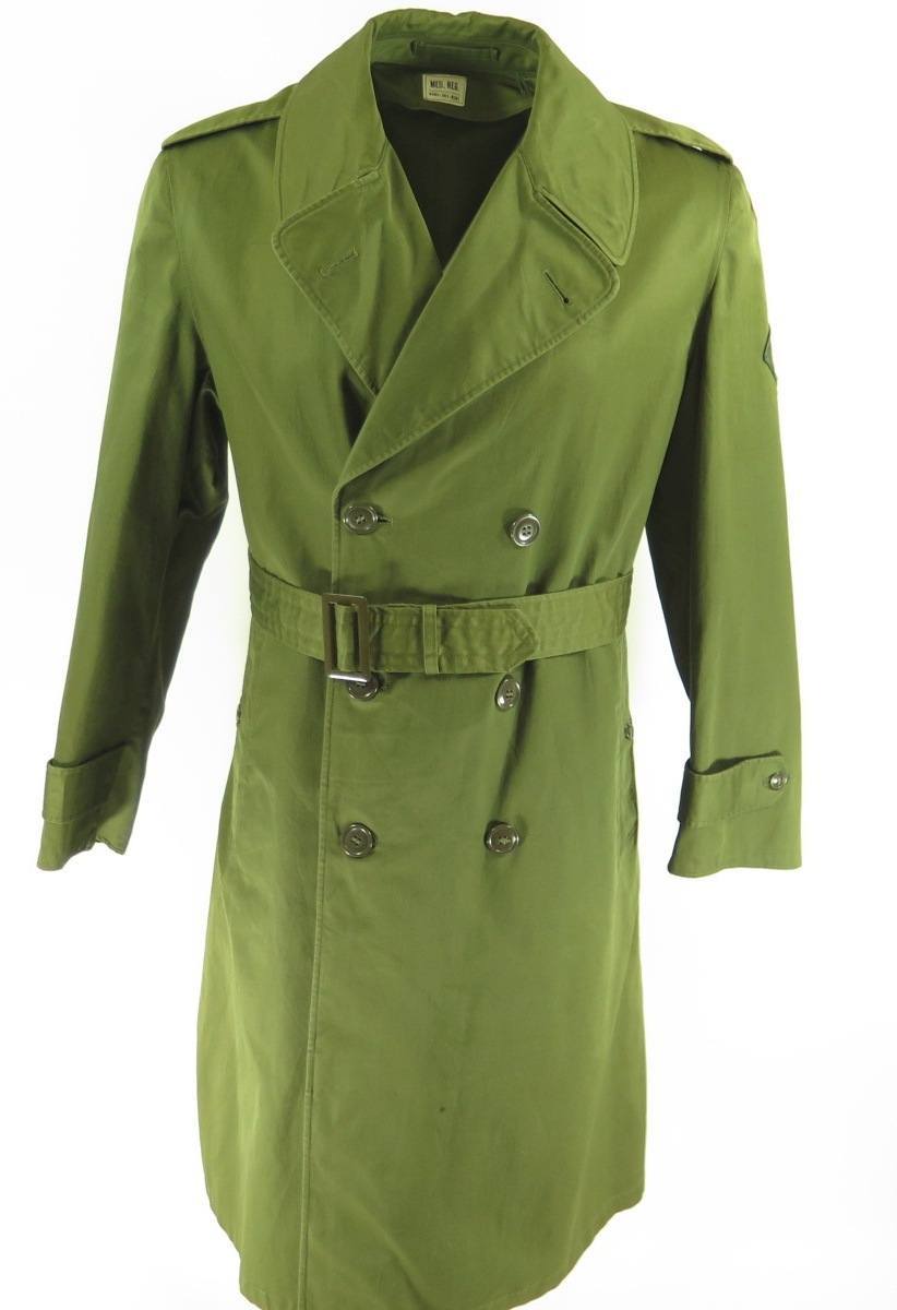 Original Italian Military trench coat khaki formal coat quilted liner ...