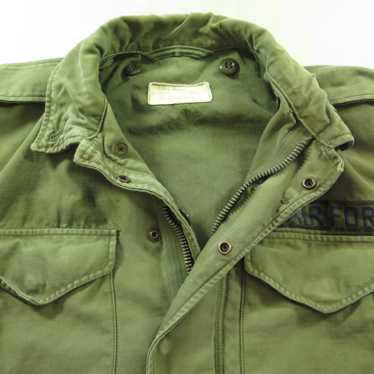 Vintage 50s M-51 Field Jacket Small Long Patches OG-107 USAF Air 