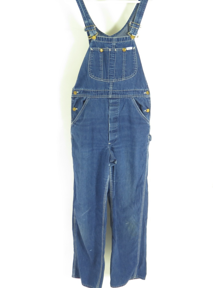 Vintage 60s Lee Jeans Denim Overalls Coveralls Medium Work Original ...