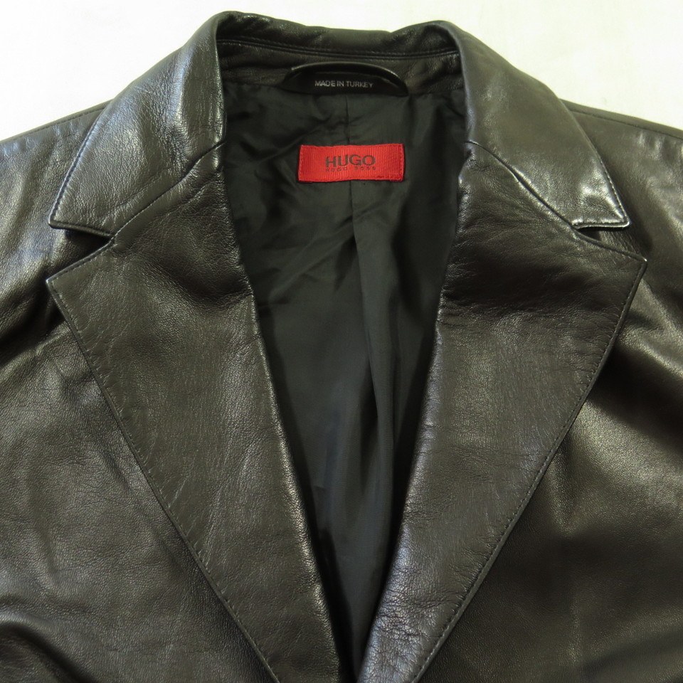Hugo Boss Men Leather Jacket | lupon.gov.ph