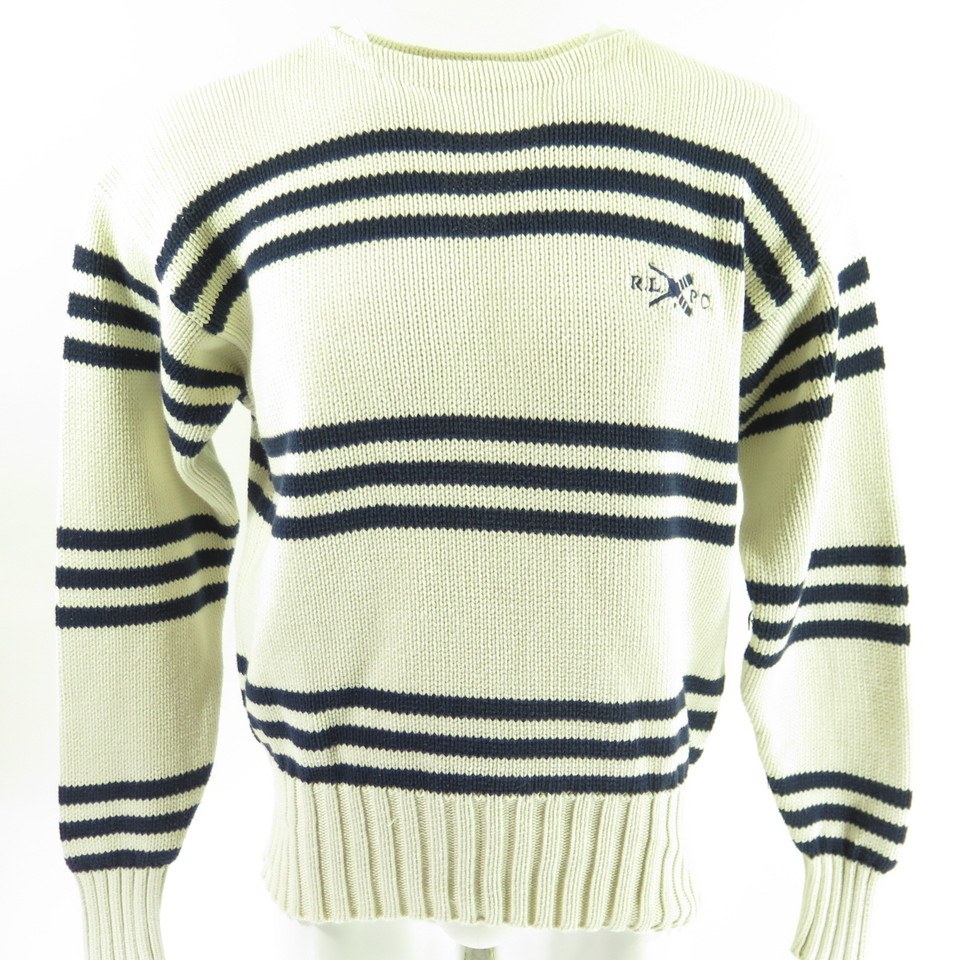 Vintage 90s Polo RLPC Cricket Sweater Mens L Ralph Lauren P-wing ...