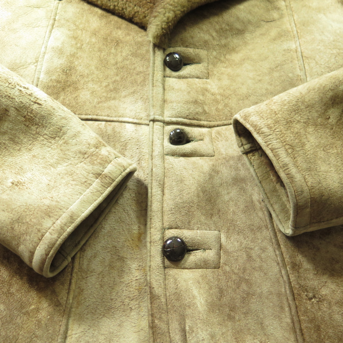 Vintage Sheepskin Shearling Coat Mens 40 Brown fur Western Yoke | The ...