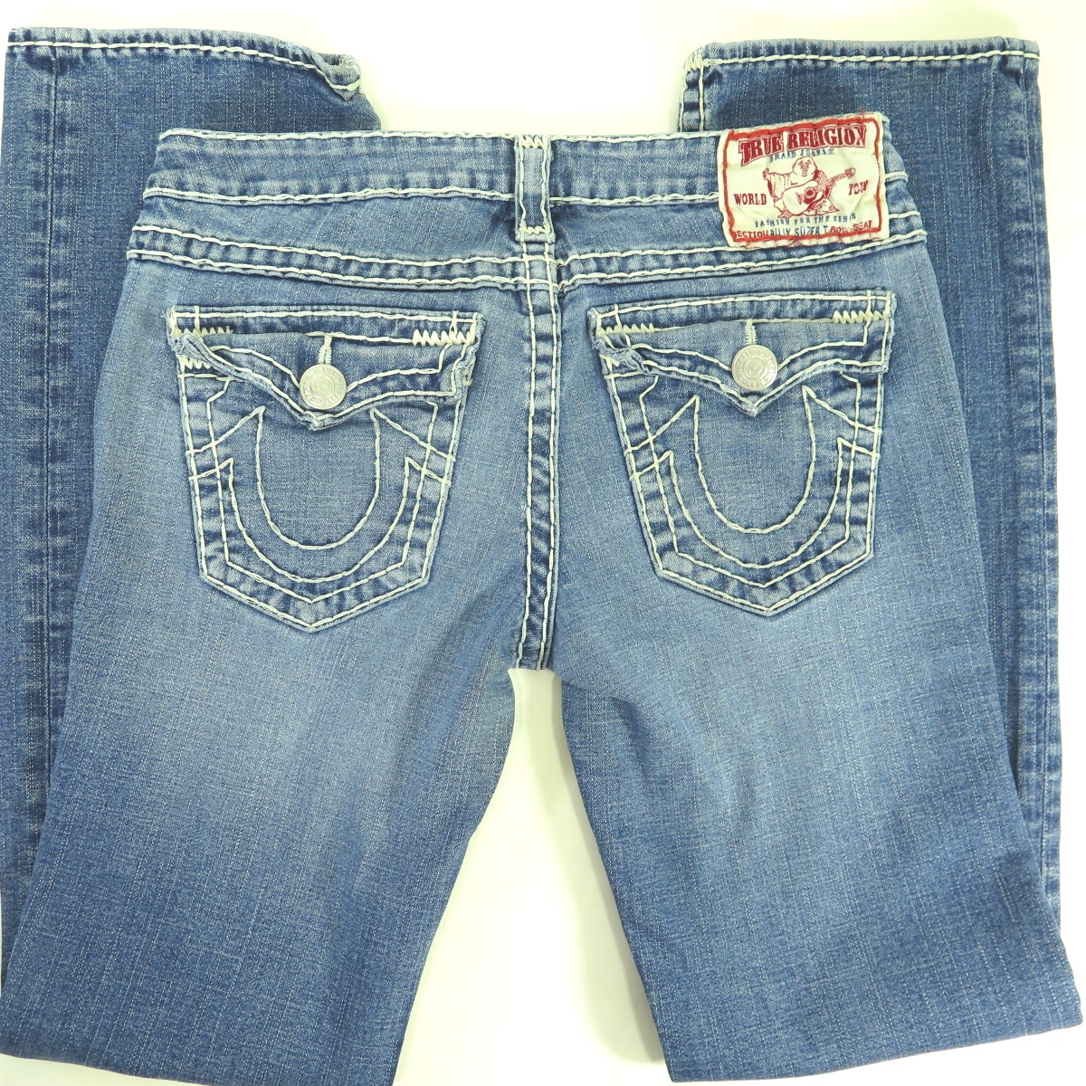 true religion thick stitching jeans