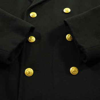 Vintage 70s USN Bridgecoat Overcoat Mens 40 US Naval Academy Gold ...