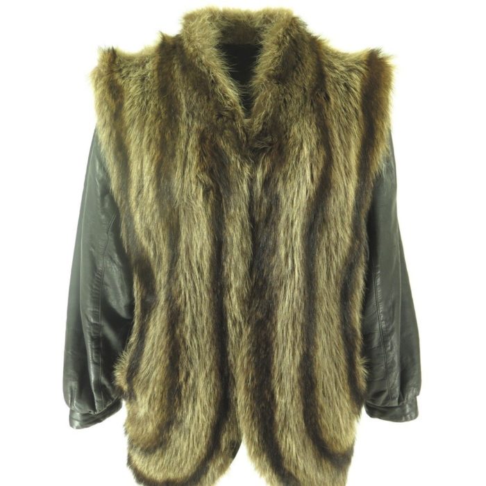 90s-convertible-vest-jacket-coat-racoon-fur-leather-H41Y-1-1
