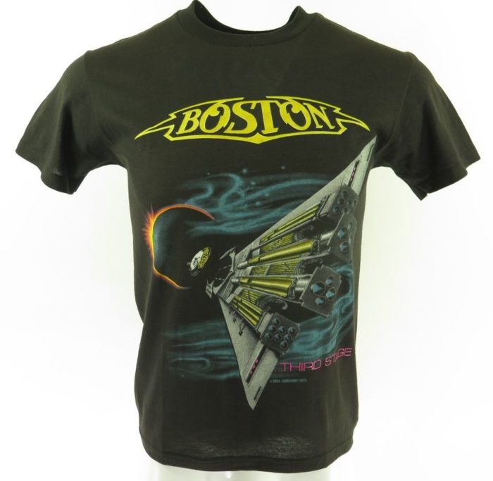 Vintage 80s Boston Third Stage 1987 US Tour T-Shirt Med Deadstock 