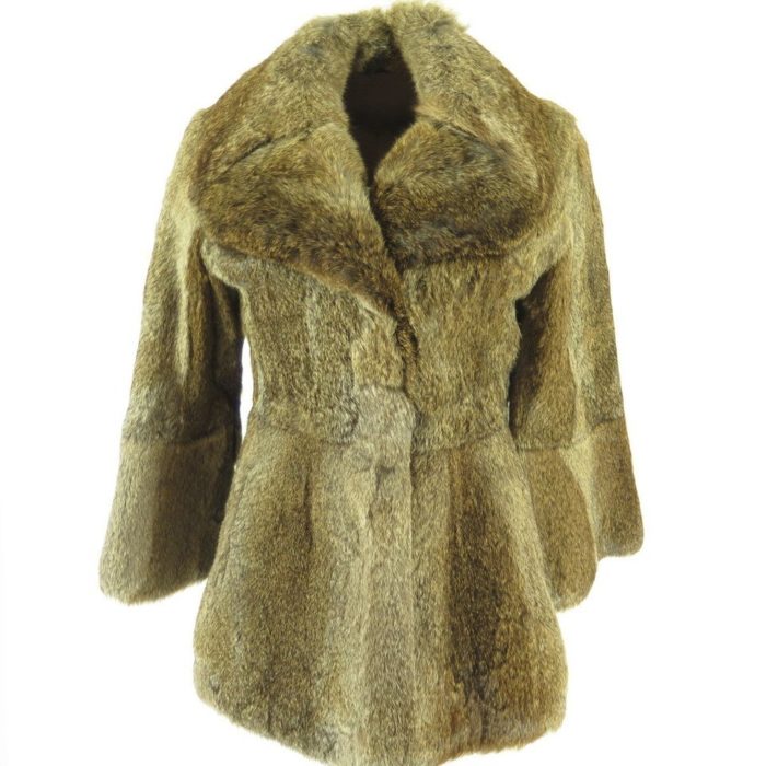 Full Skin Rabbit Fur Jacket Vintage
