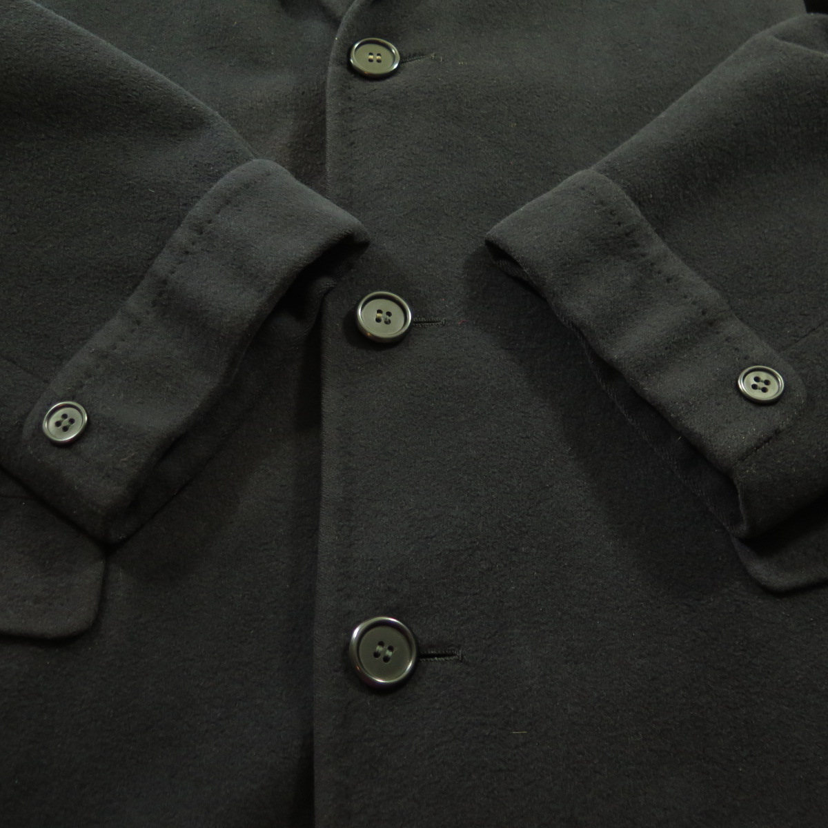 Vintage 60s Pure Cashmere Overcoat Coat 42 Long Large Black Classic ...