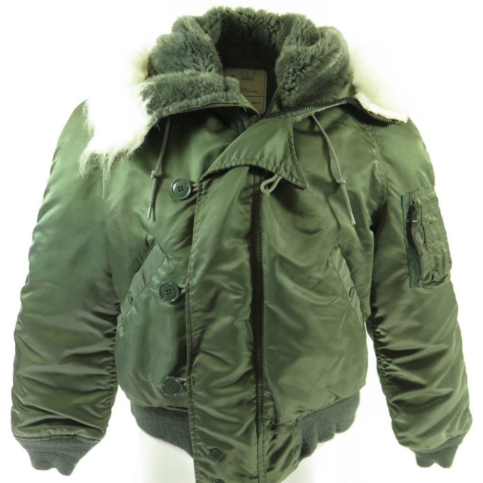 Vintage 80s Alpha N-2B Parka Jacket Medium Flying Military Hooded ...