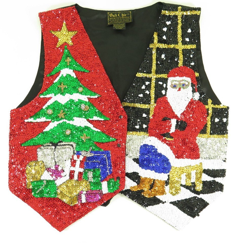 Christmas Tree Sweater -- 90s Holidays Santa Clause 80s Ugly, Shop Exile