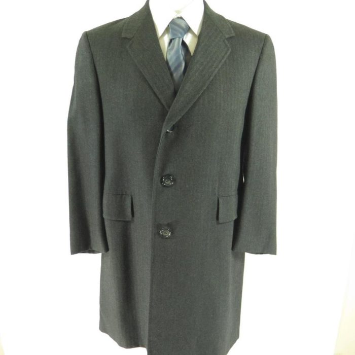 Vintage 60s Hart Schaffner Wool Coat Overcoat 40 R Herringbone Union ...