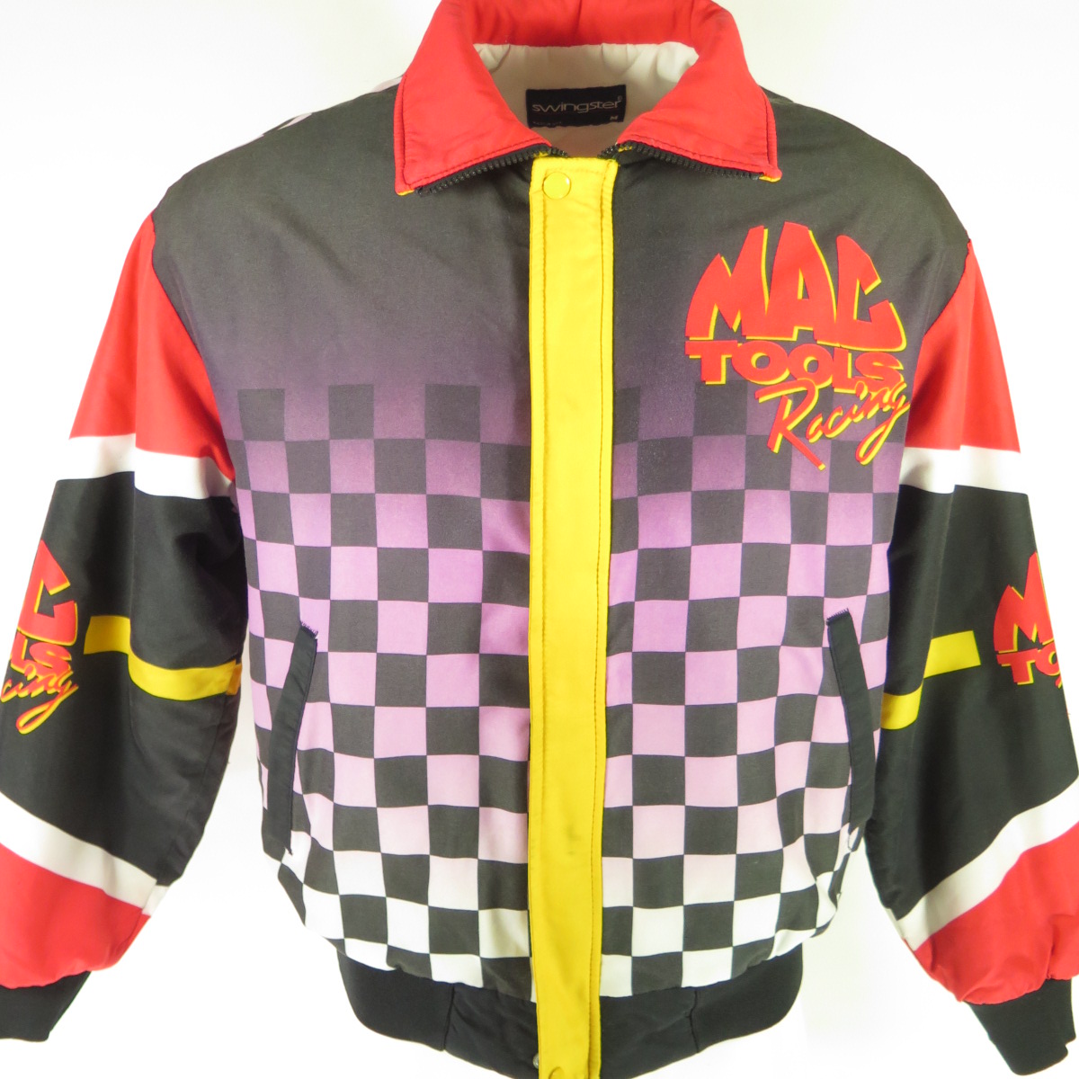Vintage 80s Mac Tools Racing Jacket Mens M Swingster Wrench of