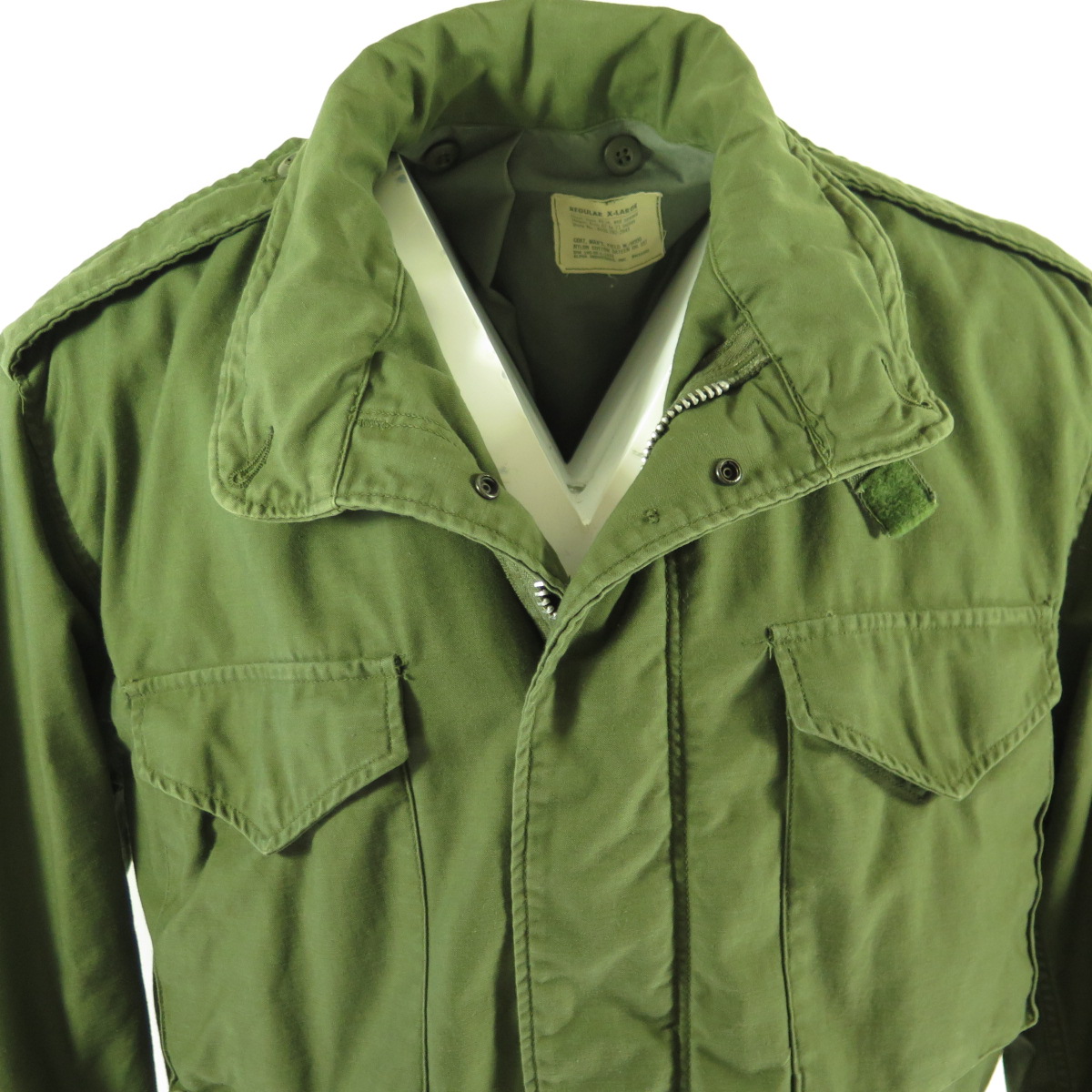 Vintage 60s M-65 Field Jacket Mens XL Alpha Industries Military OG-107 ...