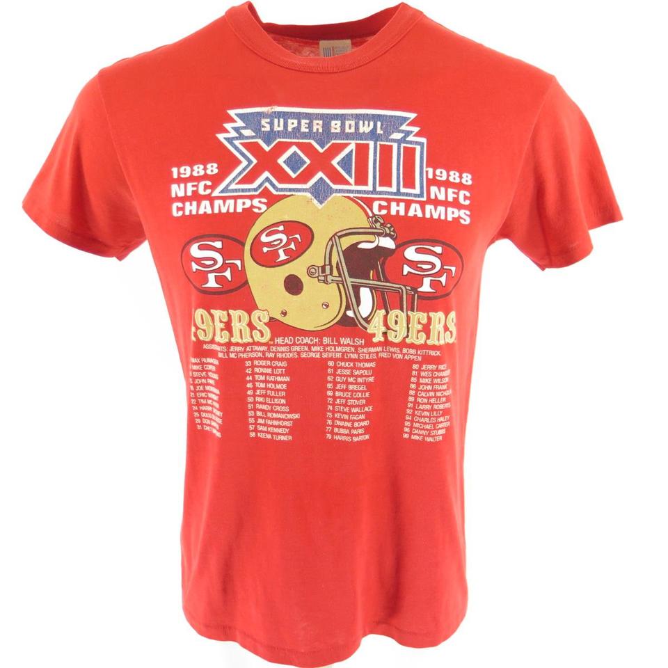 Vintage 80s Super Bowl T-shirt XL San Francisco 49ers NFC 1988