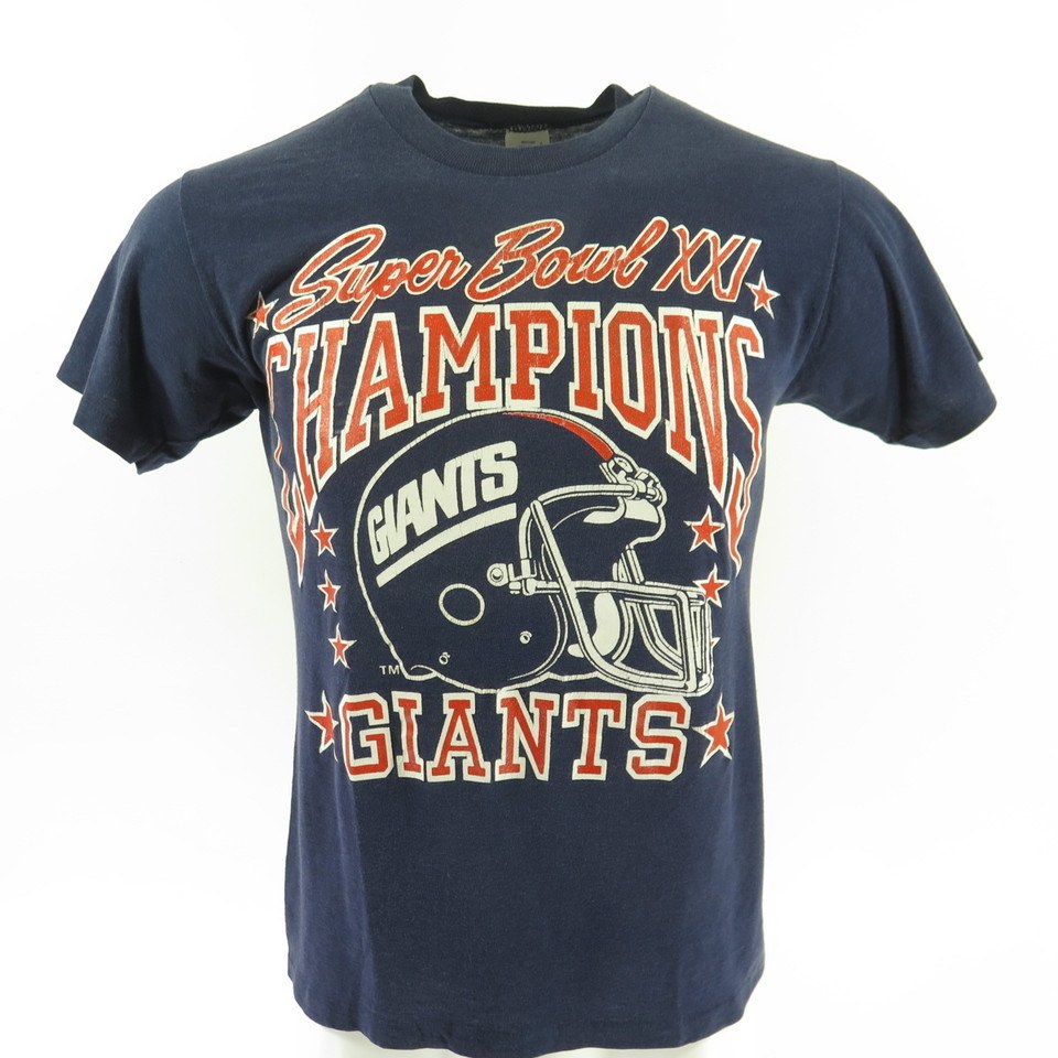 Vintage 80s New York Giants Champions 1987 T-Shirt Medium NFL 