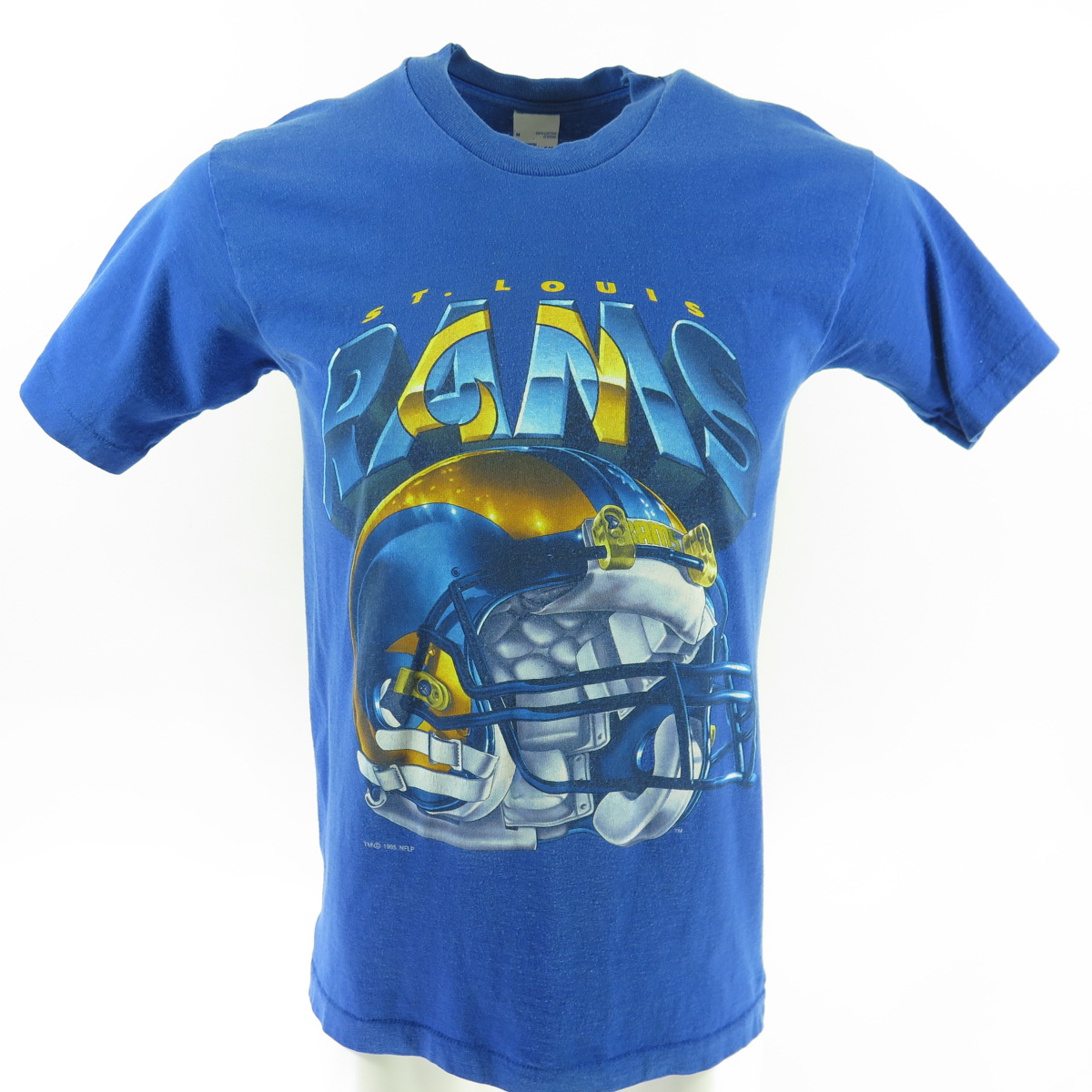 Vintage 90s St Louis Rams T-Shirt Medium NFL Football Salem USA Made