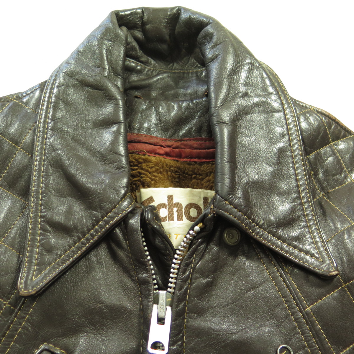 【シェビニオン】 80s genuine leather Mods coat シェビニオン】 80s genuine leather Mods coat シェビニオン