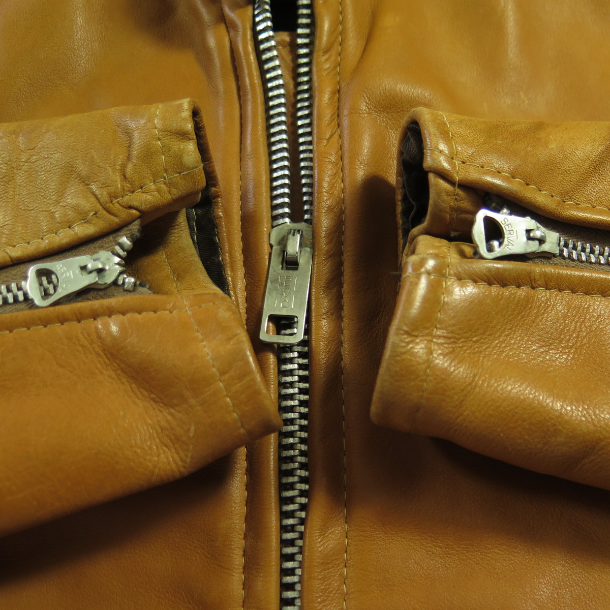 Vintage 60s Lesco Cafe Racer Leather Jacket 40 fits Small Biker w Liner ...