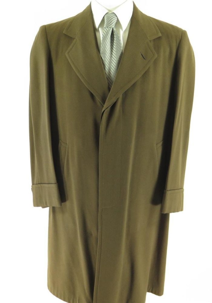 Vintage 30s Depression Era Overcoat Coat Mens 42 R Union Made Brown ...