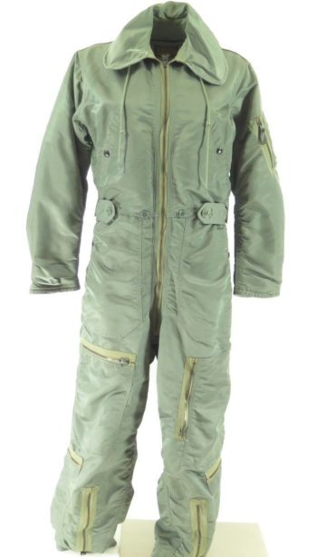 Vintage 70s CWU-1/P Flight Suit Coveralls M Vietnam Era Military Green