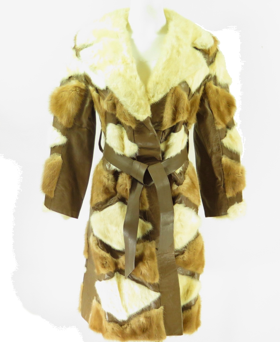 Vintage 70s Mink Fur Coat Overcoat Womens Medium Long USA Made | The ...