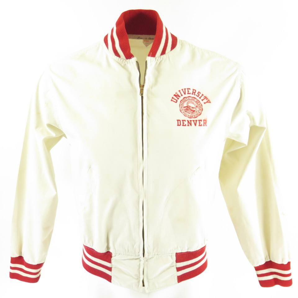 Vintage 50s Champion Running Man Sports Jacket Tag M Fits S Denver
