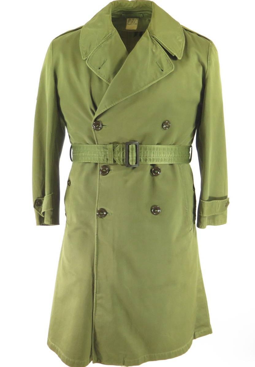 Vintage 40s Air Defense Field Overcoat Coat Medium US Army Wool Liner ...
