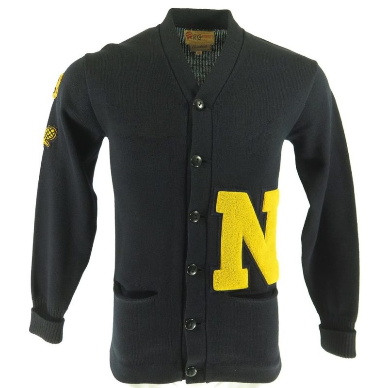 Vintage 30s N Patch Letterman Sweater 38 S or Medium Navy Wool | The ...