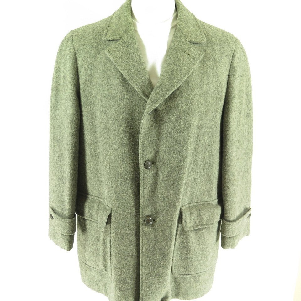 Vintage 50s Car Coat Chippewa Rockabilly Heavy Weight Wool Quilted ...