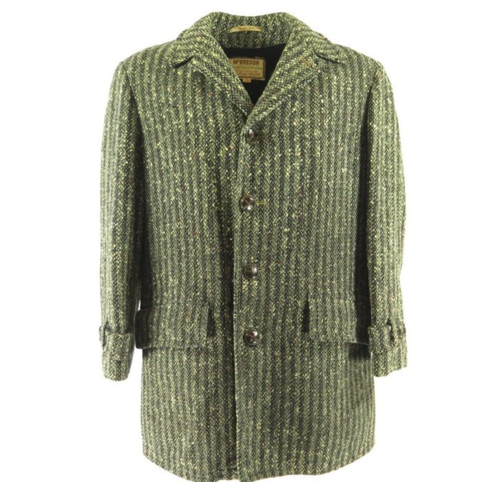 Vintage 50s Wool Car Coat Mcgregor 40 Medium Wool | The Clothing Vault