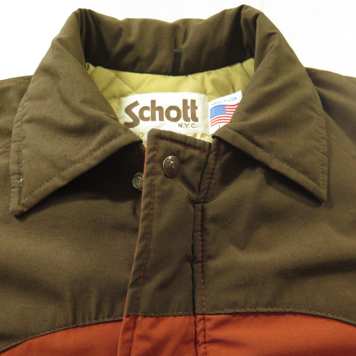 Vintage 80s Schott Western Insulated Jacket Large Ranchwear | The Clothing  Vault