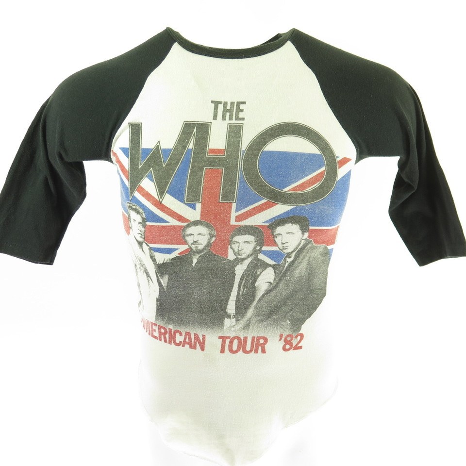 Vintage 80s The Who Tee Tshirt XS American Tour 1982 Its Hard